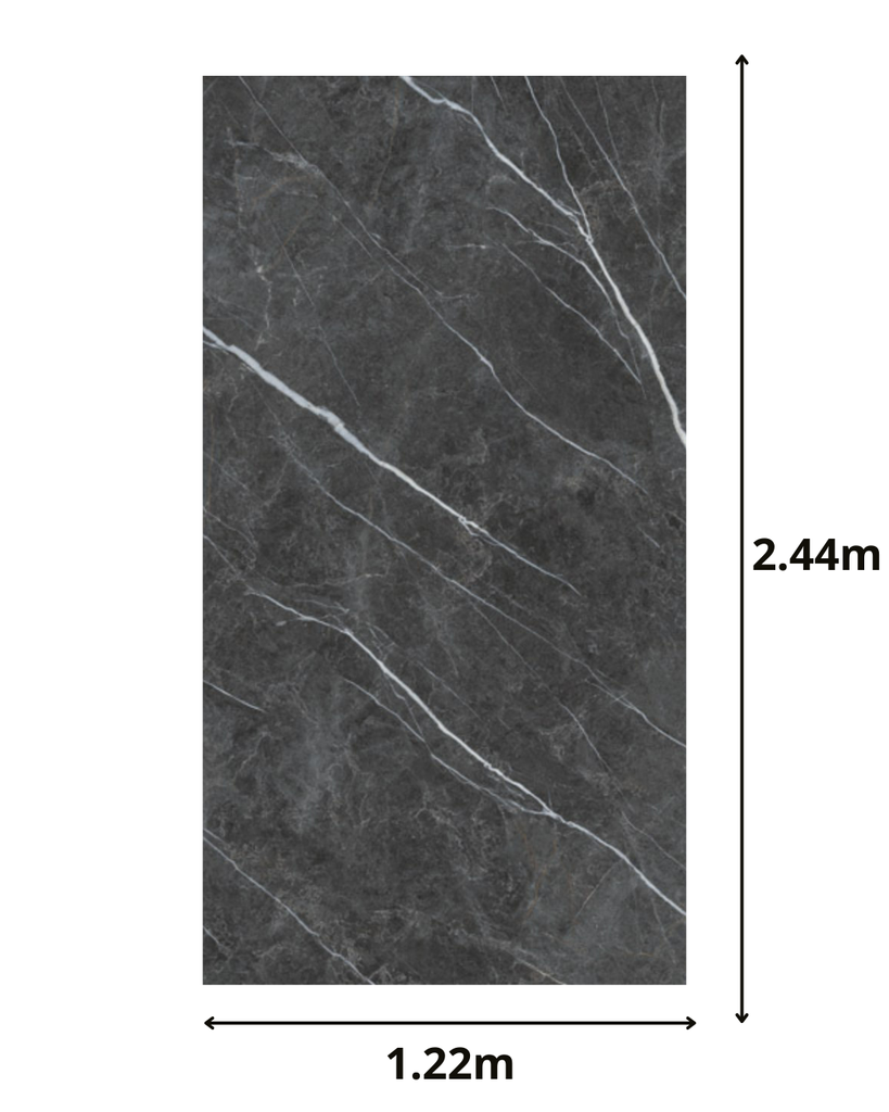Placa Símil Mármol Gris de 3mm x 1.22m x 2.44m