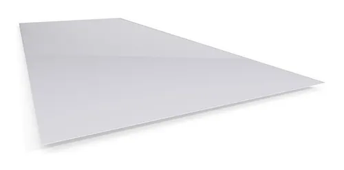 Chapa Prepintada Lisa Blanca 1.22 x 1 - Cla 25 - Nacional