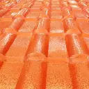 Techo Chapa PVC Teja Terracota PVC Ondulada 2.4m x 1.05m