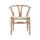 Silla Wishbone Ratán Madera Haya Natural (Res.75.5cm Aci.44.5cm)