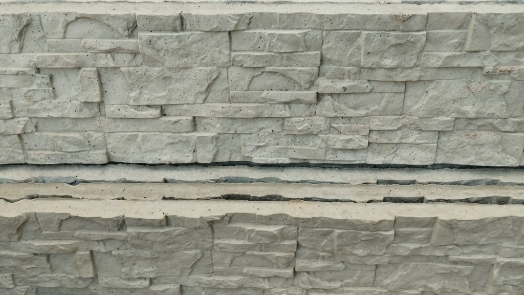 Placa Muro Hormigon 2m x 35cm x 40mm - Simil Piedra libillo