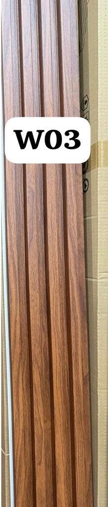 WPC Nogal oscuro veteado - 2.90 m x 16.9 cm x 2.9 cm