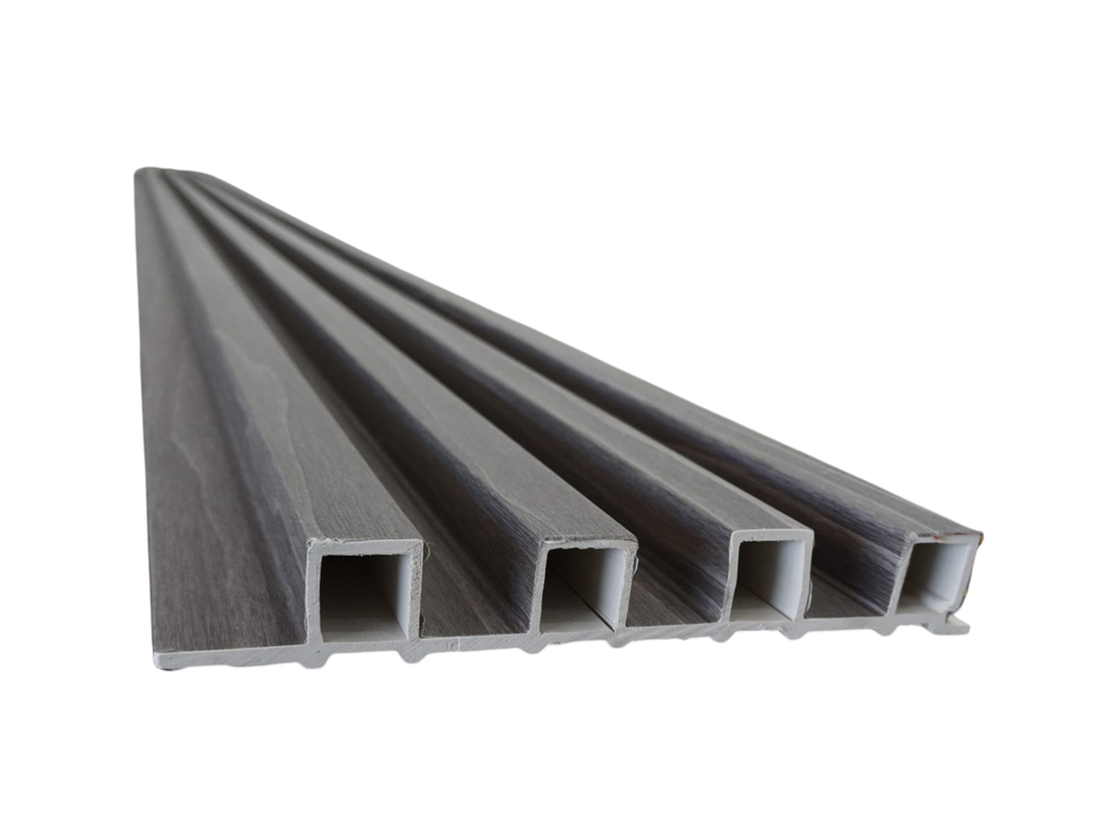 WPC Nogal oscuro veteado - 2.90 m x 16.9 cm x 2.9 cm