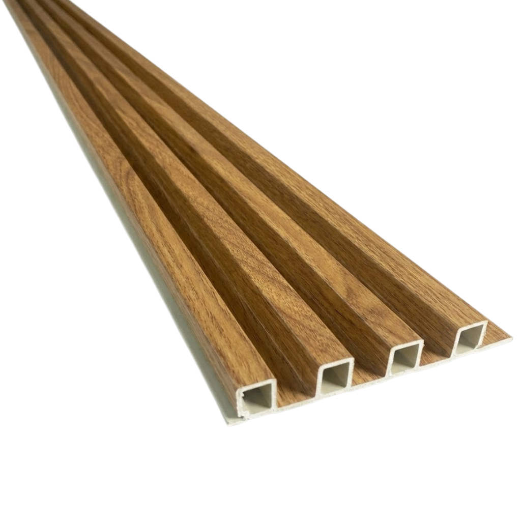 WPC Nogal oscuro veteado - 2.90 m x 16.9 cm x 2.9 cm