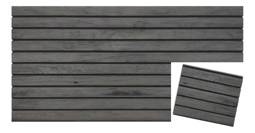 WPC Gris veteado - 2.90 m x 16.9 cm x 2.9 cm