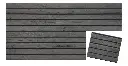 WPC Gris veteado - 2.90 m x 16.9 cm x 2.9 cm
