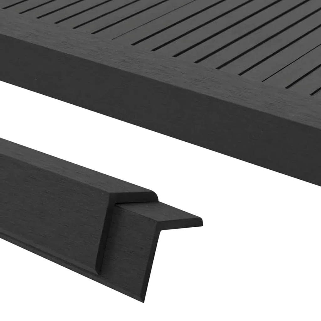 WPC Angulo Interior para Marrón c/Negro x 2.9m Harsen 