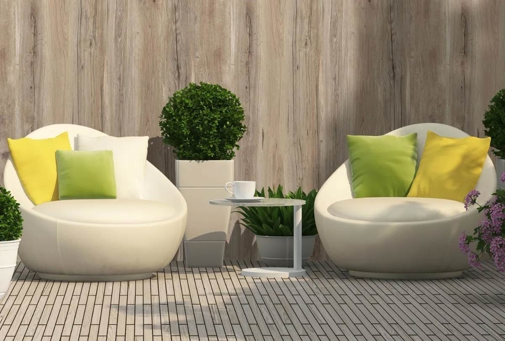 Placa Decorativa Simplisima Madera Veteada 1.20 x 2.40m  