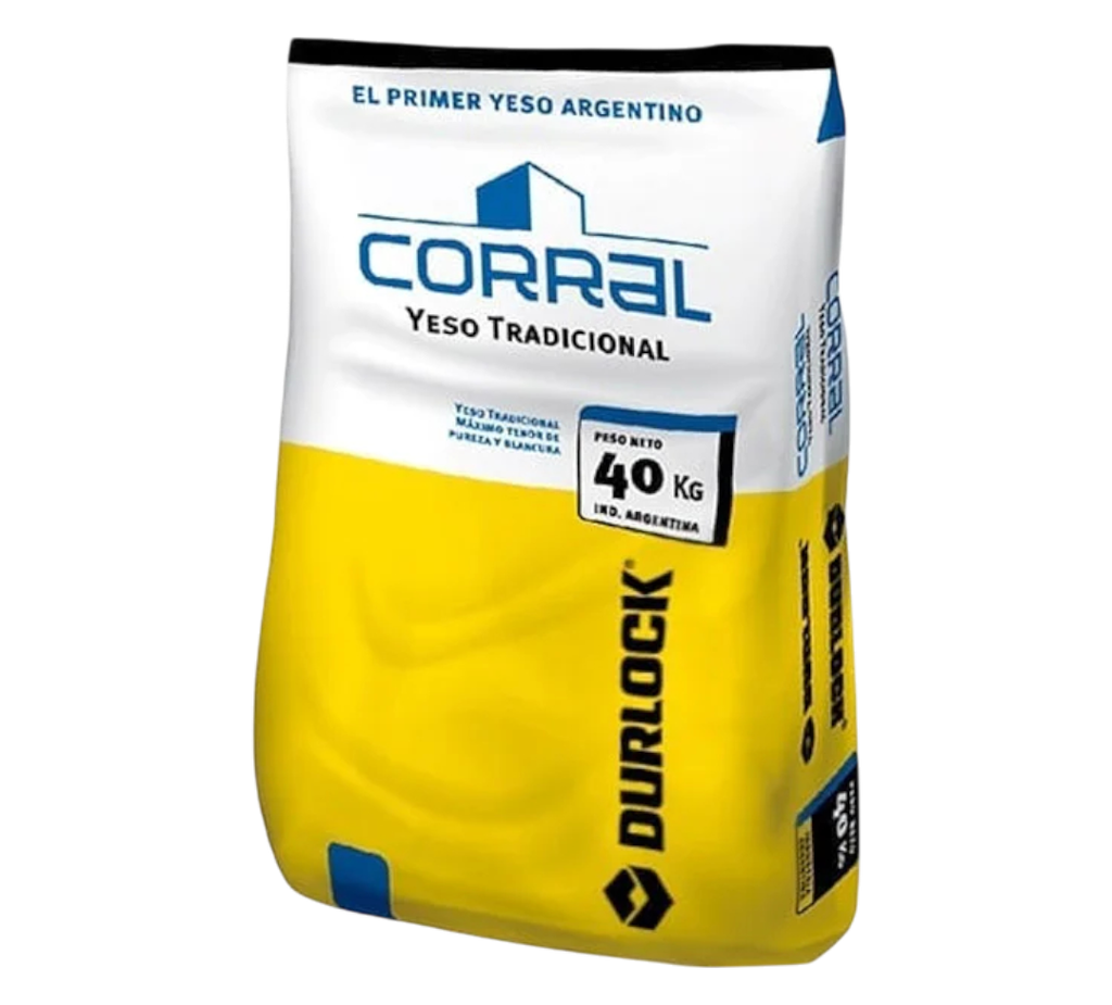 Yeso en Polvo Corral x 40 Kg