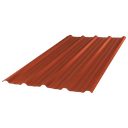 Chapa Trapezoidal Prepintada Terracota - Cal 26 Util 1m