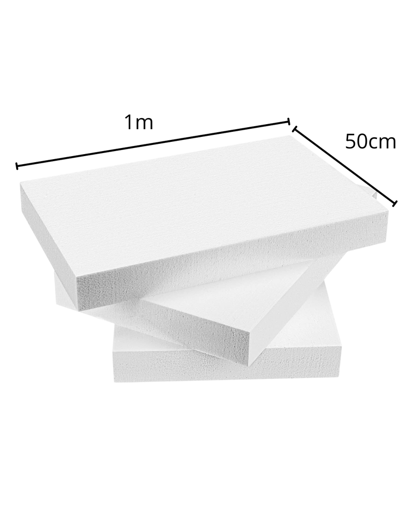 Espuma EPS Alta Densidad 40mm - 50cm x 1m (TII EIFS)