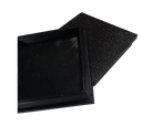 Tapa PVC Plana Para Caños 80 x 80mm - Negra
