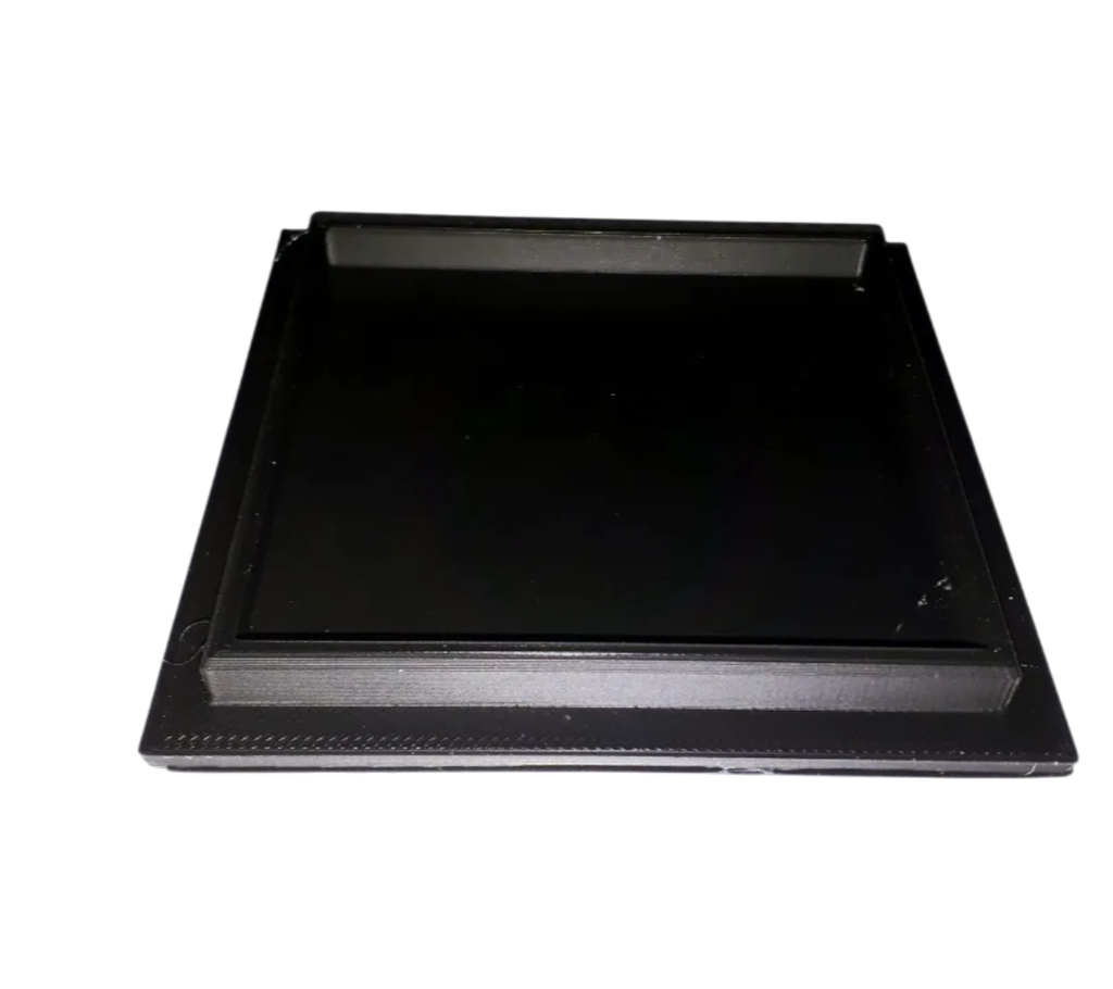 Tapa PVC Plana Para Caños 80 x 80mm - Negra