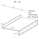 Babeta BS-24/Cal 26 20 x 185 x 35 mm Prepintada (2.10Mts)