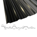 Chapa Trapezoidal Prepintada Verde - Cal 26 Util 1m