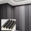 Revestimiento WPC Interior Marrón C/Negro 2.90m x 16.9cm x 2.9cm Harsen