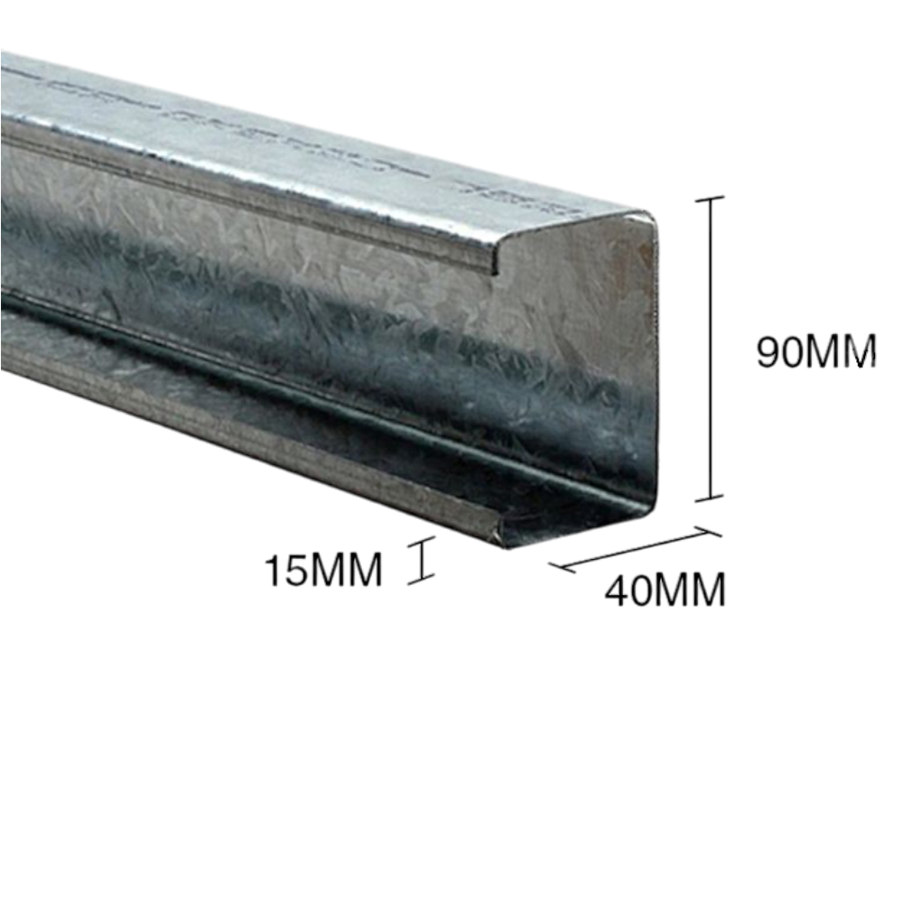 PGC 90 x 6m Cal 20/0.94mm Montante Estructural Barbieri