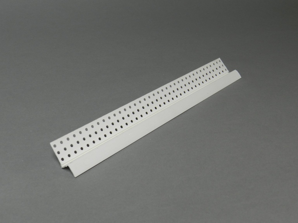 Perfil Z PVC Perimetral para Placa Yeso 12.5mm x 3.05m