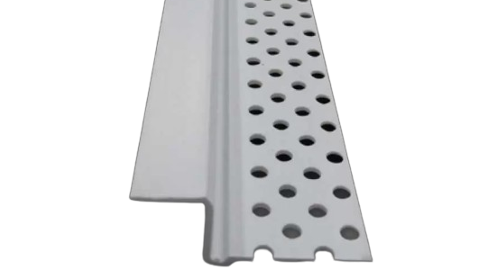 Perfil Z PVC Perimetral para Placa Yeso 12.5mm x 3.05m