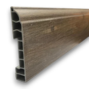 Zocalo de PVC 15mm x 80mm x 2,4m Simil Madera 6045-1
