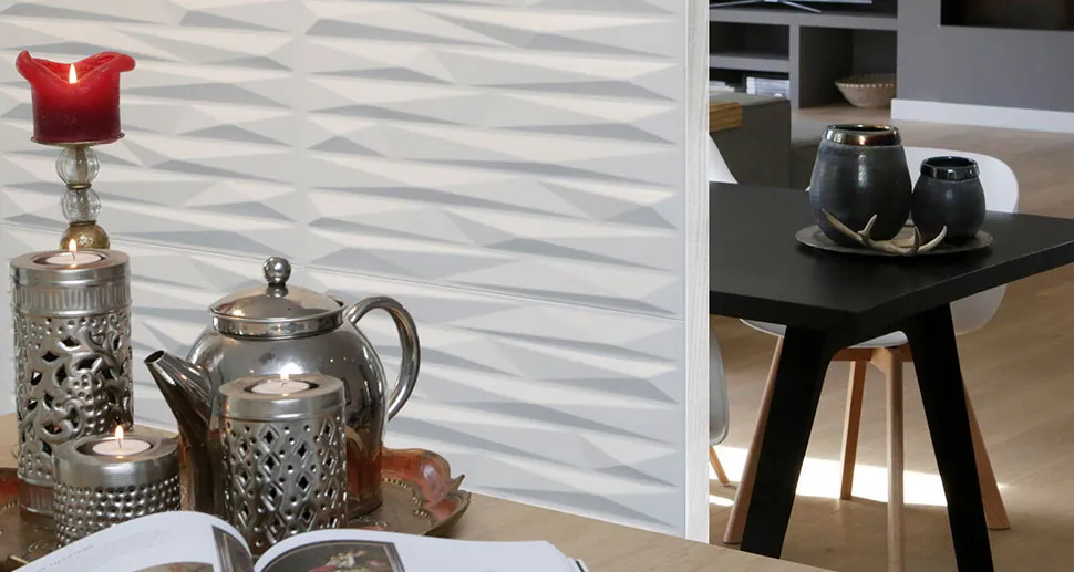 Placa Decorativa Fibra de Bambu 3D Valeria Caja 3m2