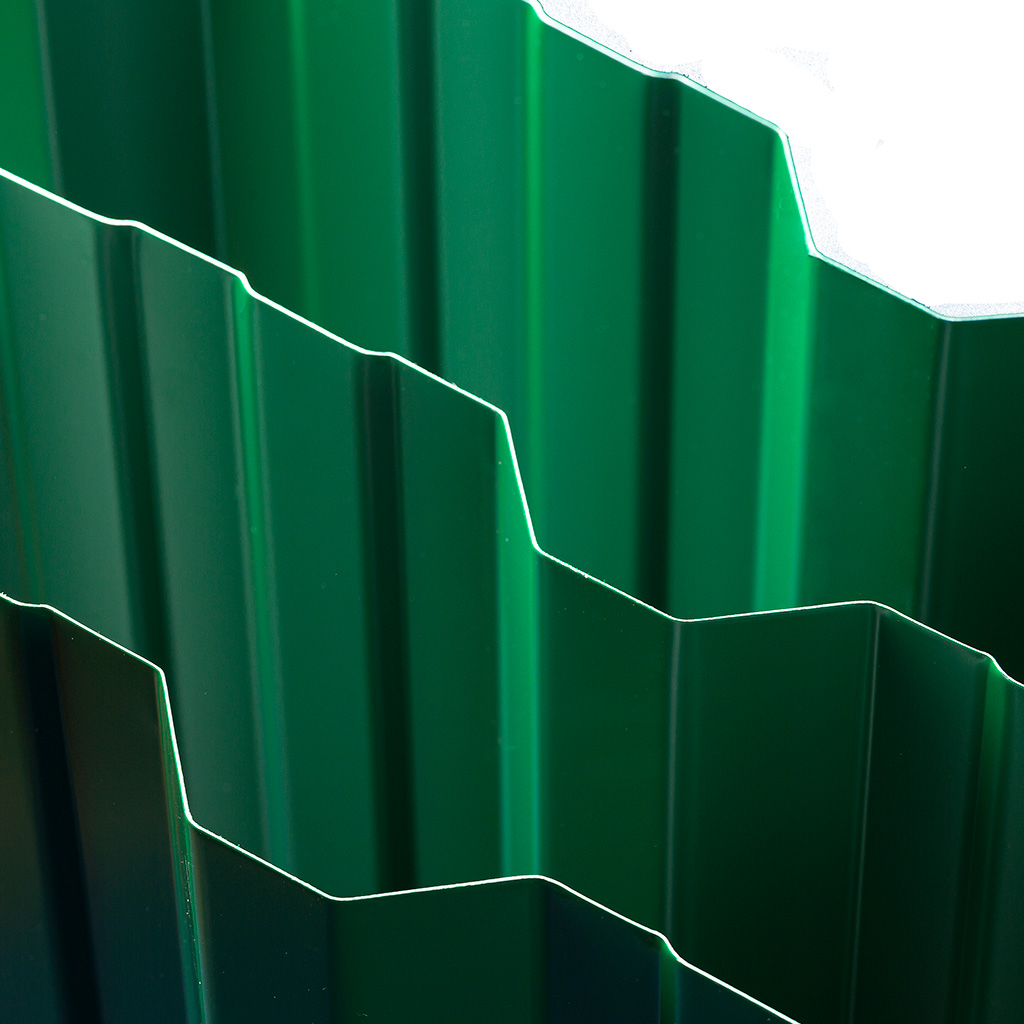 Chapa Trapezoidal Prepintada Terracota - Cal 26 Util 1m