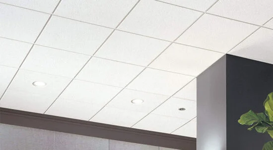 Cielorraso Fibra de Vidrio Amstrong Knauf Mercure 61cm x 61cm x 15mm x Caja 14 UN