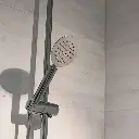 Griferia Lavatorio Alto En Brushed Nickel - Serie Salemi