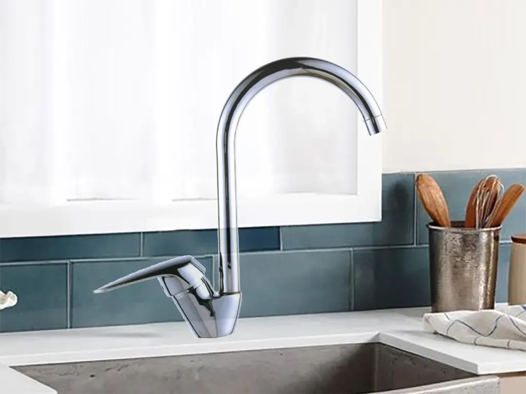 Griferia De Mesada Cocina Monocomando Cromo Arona Aqualia - KAI-9310D-2-COCINA