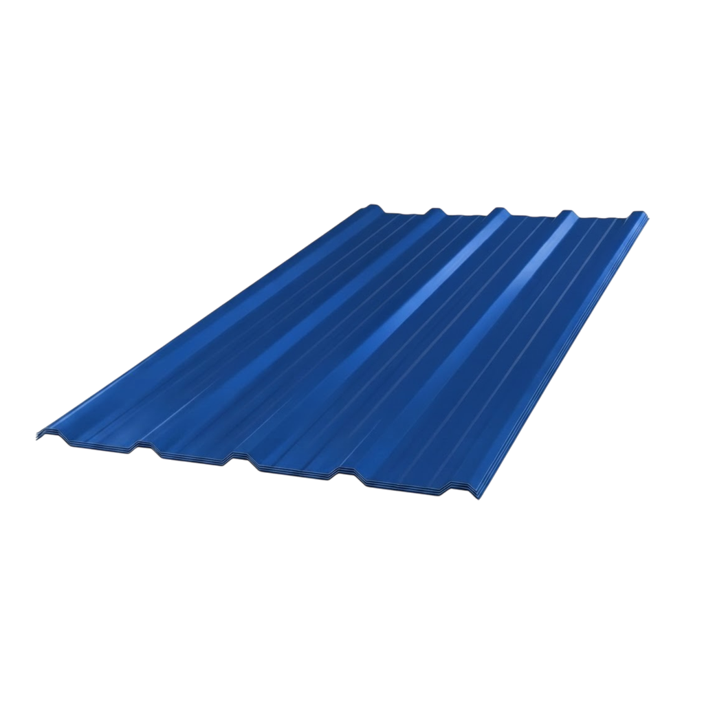 Chapa Trapezoidal Prepintada Azul Cal 26 Util 1m AGP