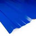Chapa Trapezoidal Prepintada Azul Cal 26 Util 1m AGP
