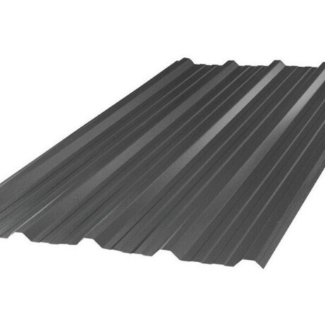 Chapa Trapezoidal Prepintada Gris Grafito Cal 26 Util 1m AGP
