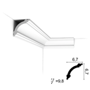 Moldura Perimetral Cornisa CB511N - 70mm x 70mm x 2m - ORAC