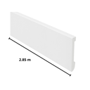 Zocalo PVC Arqui 747 - 100mm x 12mm x 2.85m Blanco