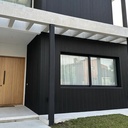 WPC Placa Exterior Negro Cod 05- 2.90 m x 16.9 cm x 2.9 cm Harsen 