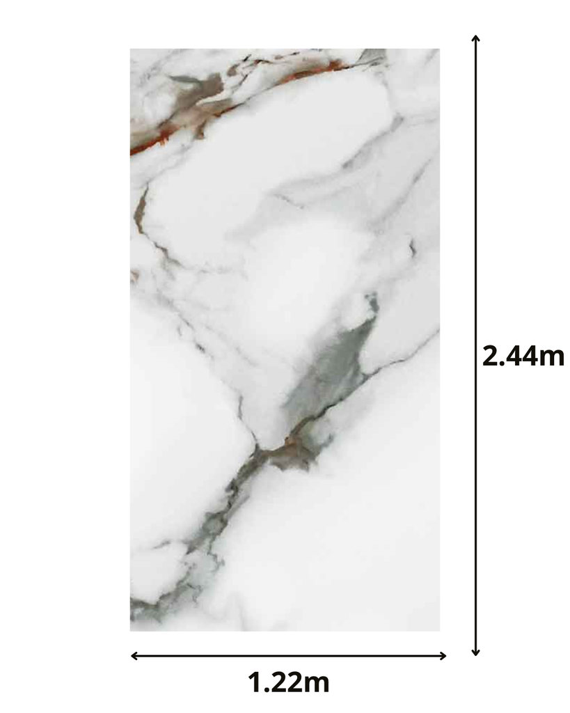 Placa Simil Marmol A64 + Film 3mm x 1.2m x 2.4m