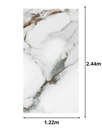 Placa Simil Marmol A64 + Film 3mm x 1.2m x 2.4m