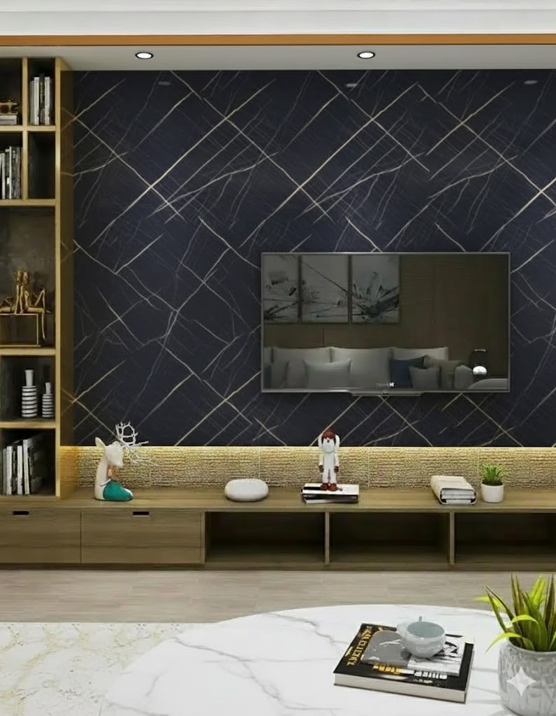 Placa Simil Marmol  + Film 3mm x 1.2m x 2.4m 5385