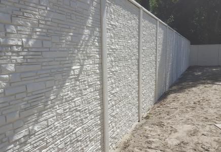 Placa Muro Hormigon 2m x 36cm x 40mm - Simil Piedra libillo