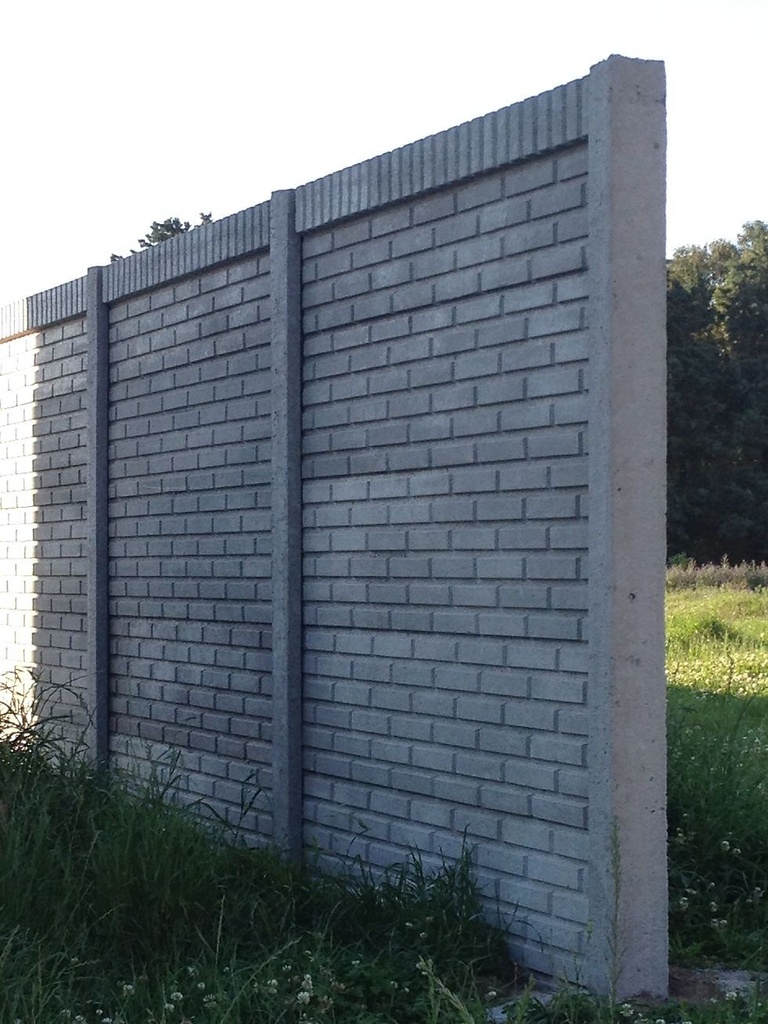 Placa Muro Hormigón 2m x 33cm x 40mm - Cierre Ladrillo