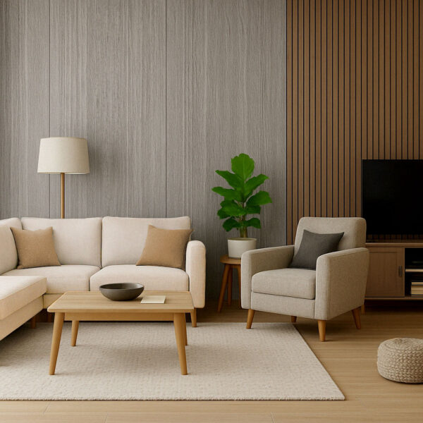 Revestimiento Bambu - Madera Gris 1.20m x 2.80m x 5mm