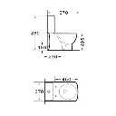 Inodoro Y Tapa Blanco Brillo Para Movilidad Reducida No Incluye Cisterna Mochila
