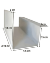 Canalón de Chapa 150 x 150mm x 2.10m