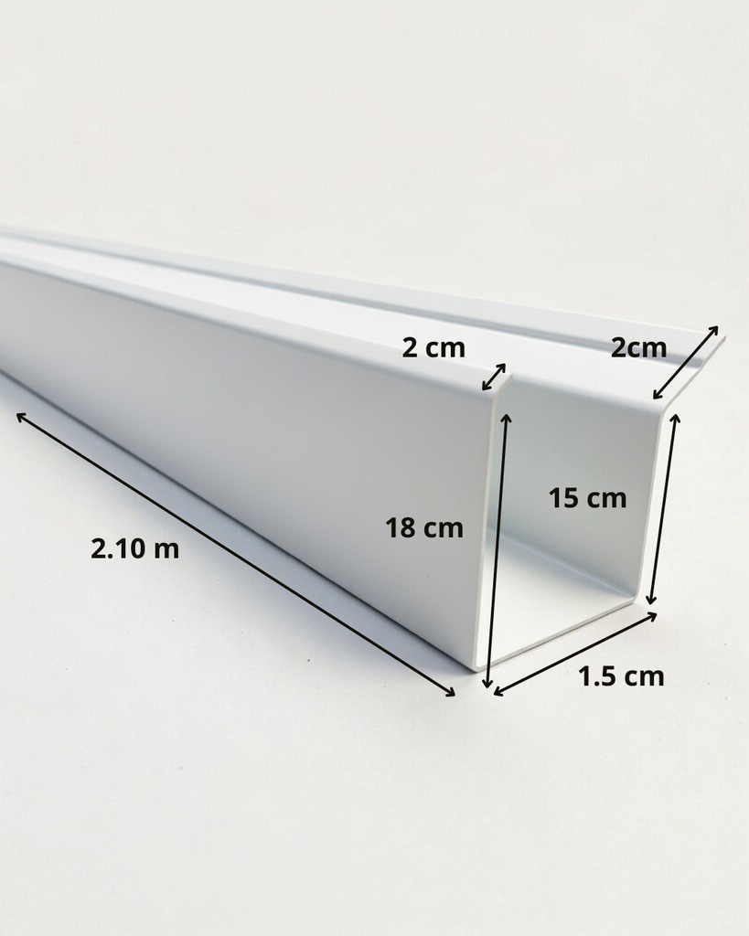 Bandeja para Canalón Chapa de 150 x 150mm x 2.10m