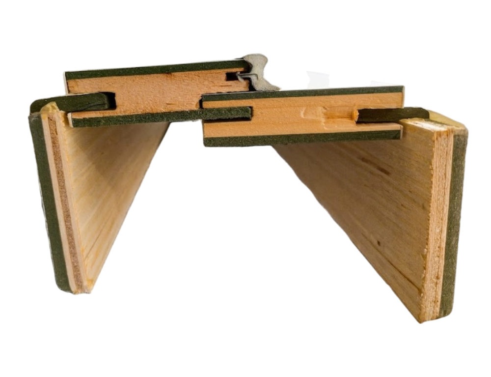 Puerta Interior MDF Laminada Carbon Wood  2m x 1m x 10cm