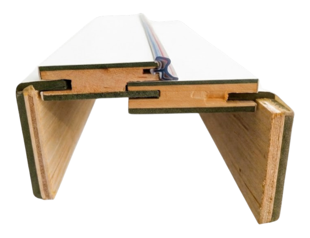 Puerta Interior MDF Laminada Carbon Wood  2m x 1m x 10cm