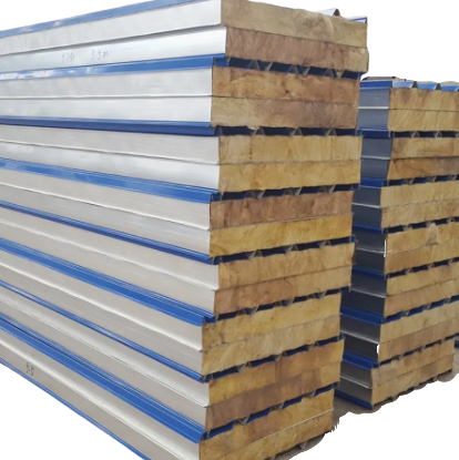 Isopanel Lana Roca Trapezoidal 0.4mm x 95cm x 145mm Roof Rock Wool 100mm RAL 3020