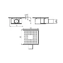 Desagüe 15 X 15 40MM Acero Inox Salida Horizontal