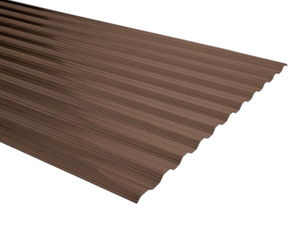 Policarbonato Greca Bronce 1,16m x 4,5m x 0.8mm