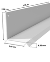 Perfil de Arranque EIFS Botagua Vinyl Corp x 2'' - 50mm x 3,05m